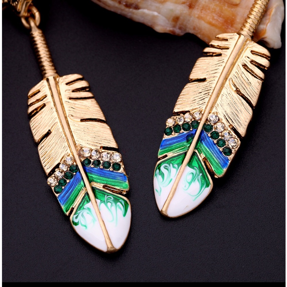 Stunning Feather Earrings - Picture 5 of 6